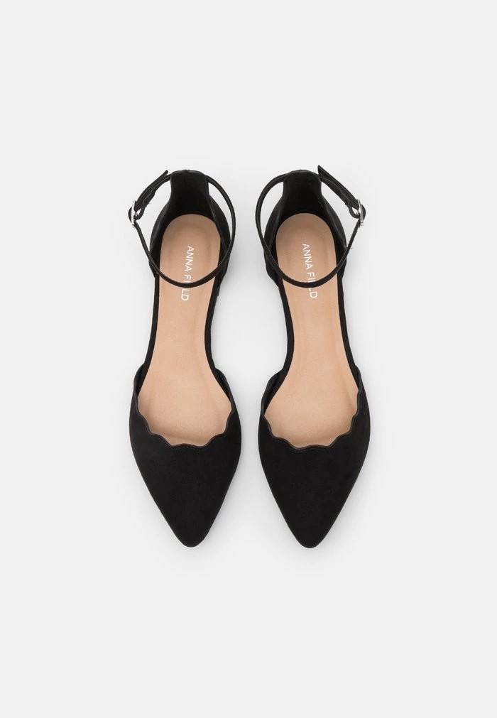 Ballerine ANNA FIELD Anna Field Ankle Strap Ballet Pumps Noir Femme | CGN-5238199